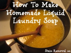 how to make homemade liquid laundry soap