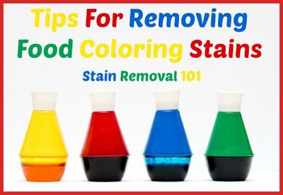 How To Remove A Food Coloring Stain