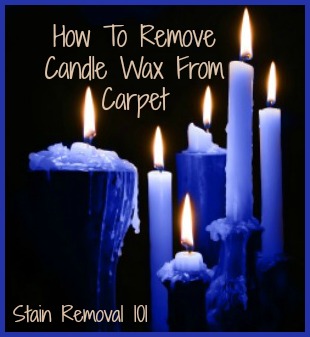 How to remove candle wax from carpet and fabric