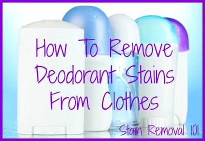 How To Deodorant Stains