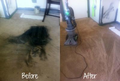 how to remove paint from carpet using home carpet cleaner 21717414