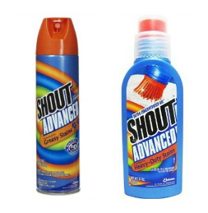 Shout Advanced Foaming Grease and Oil Laundry Stain Remover for Clothes, 18  oz Grease Busting Foam