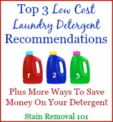 top 3 low cost laundry detergent recommendations
