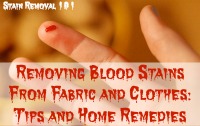 Tips For Removing Blood Stains From Fabric And Clothing