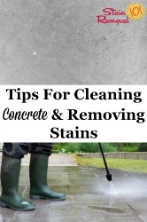 Cleaning And Removing Concrete Stains