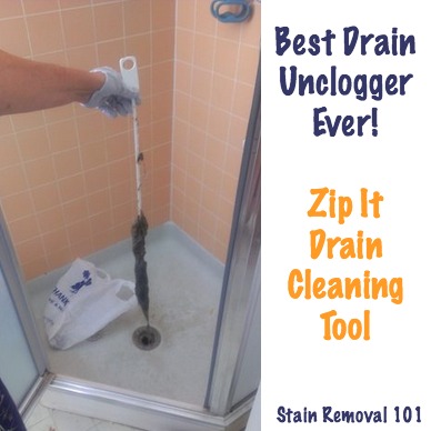 Simple & Chemical Free Drain Unclogger: Zip It Drain Cleaning Tool