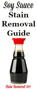 How To Remove Soy Sauce Stains