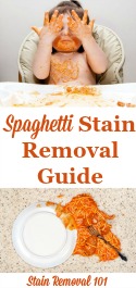 How To Remove Spaghetti Stains
