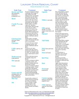 printable laundry stain removal chart