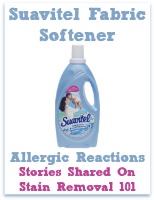 Suavitel fabric softener allergic reactions