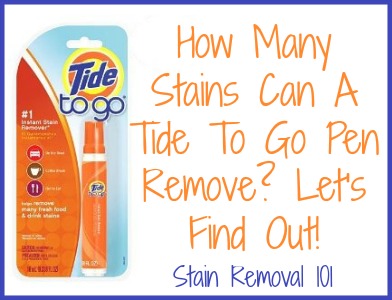 Tide To Go Pen Instant Stain Remover Review 