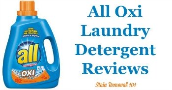 All Oxi laundry detergent reviews