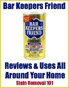 Bar Keepers Friend uses around your home