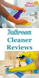Bathroom Cleaner Reviews