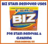 BIZ stain remover uses