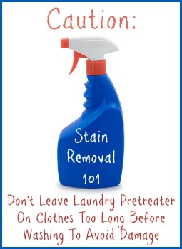 How To Use A Laundry Pretreater To Remove Clothing Stains