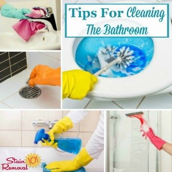 tips for cleaning the bathroom