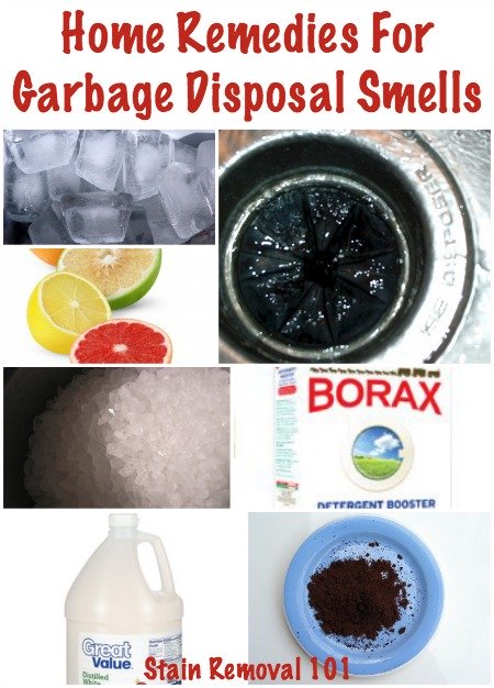 Several natural home remedies for getting rid of garbage disposal smells {on Stain Removal 101}