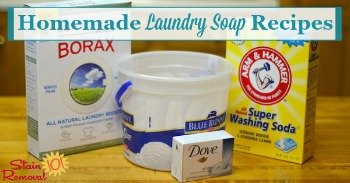 Homemade laundry soap recipes