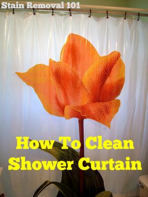 How To Clean Shower Curtain Below Is A Showing Several Ways To Clean Shower Curtain