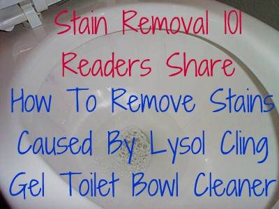 How To Remove Toilet Bowl Stains of Any Color