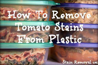 How to Get Tomato Stains out of Plastic Tupperware