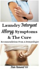 Laundry Detergent Allergy Symptoms