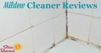 Mildew cleaner and stain remover reviews