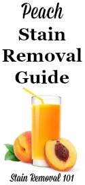 Peach Juice Stain Removal Guide