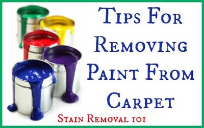 Here's how I removed white paint from my carpet! If you ever spill