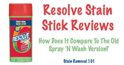 Resolve Stain Stick Reviews: Does It Compare To Original?