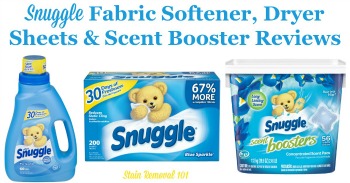 Snuggle fabric softener reviews