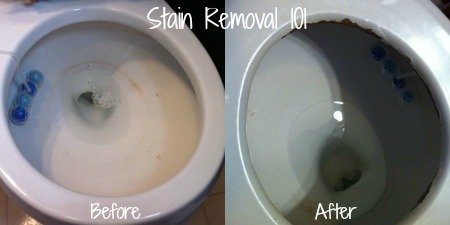 Soft Scrub 4 in 1 toilet care before and after pics