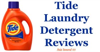 Tide detergent reviews and information