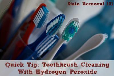 cleaning electric toothbrush with hydrogen peroxide