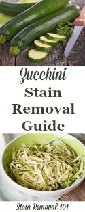 Zucchini Stain Removal Guide